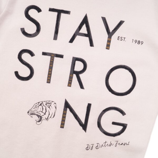Poiste valge t-särk Stay Strong DJ - Image 3