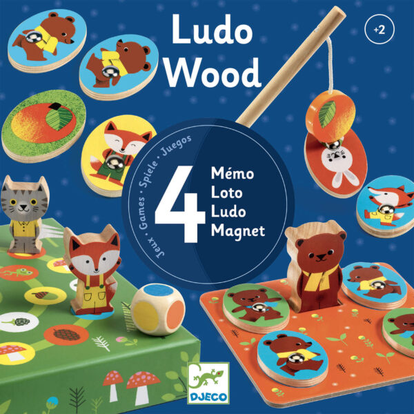 4 mängu "Ludo wood" DJ01628