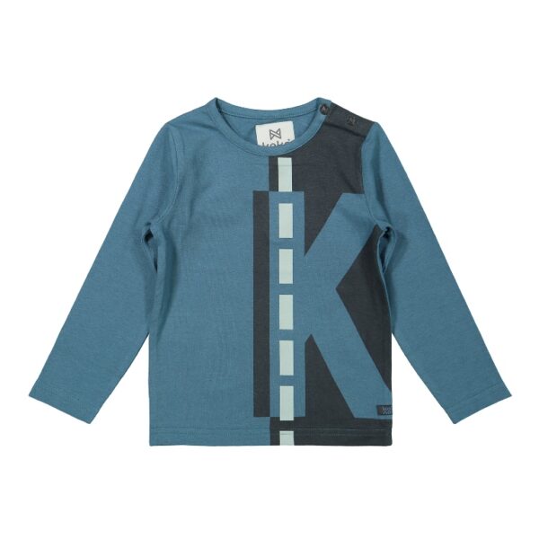 Poiste sinine t-särk "K" Koko Noko