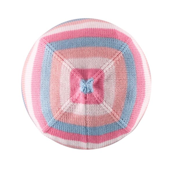 Laste müts roosa-triibuline Hazy Reima