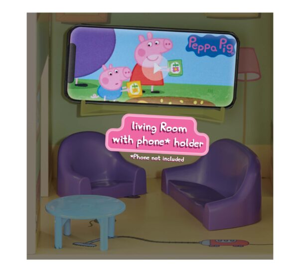 Puidust suur põrsas Peppa maja tulede ja häältega - Image 5
