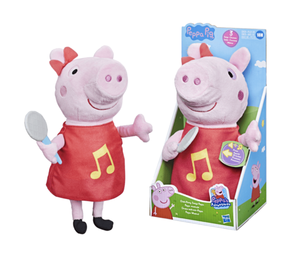 Suur Peppa mikrofoniga- laulab ja teeb hääli