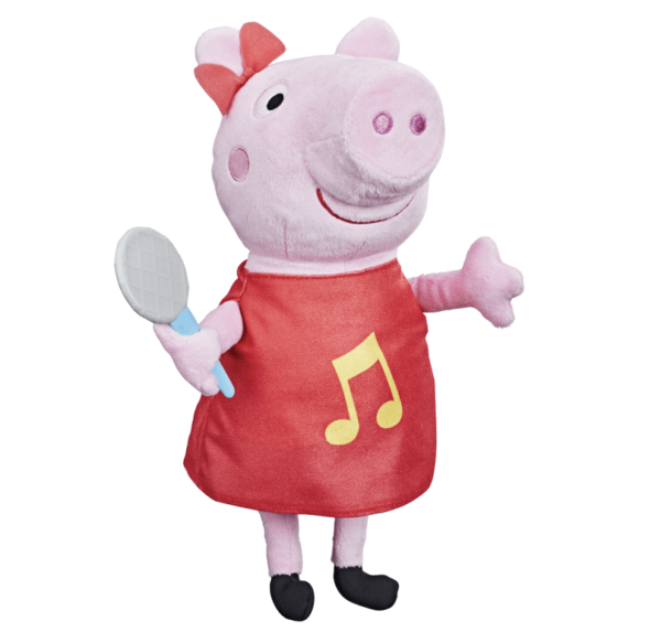 Suur Peppa mikrofoniga- laulab ja teeb hääli