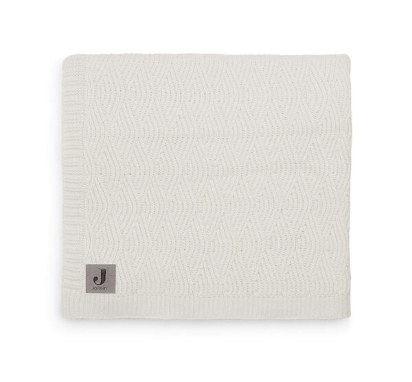 Beebitekk mustriga kootud valge 75x100cm Jollein