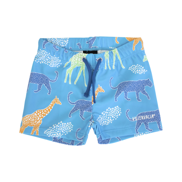 Ujumispüksid safari loomadega sinine Villervalla