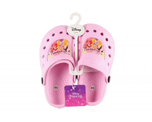Rannasandaalid Disney printsessidega heleroosa