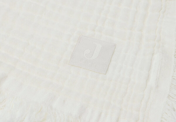 Beebitekk musliinist valge 120x120cm Jollein - Image 3