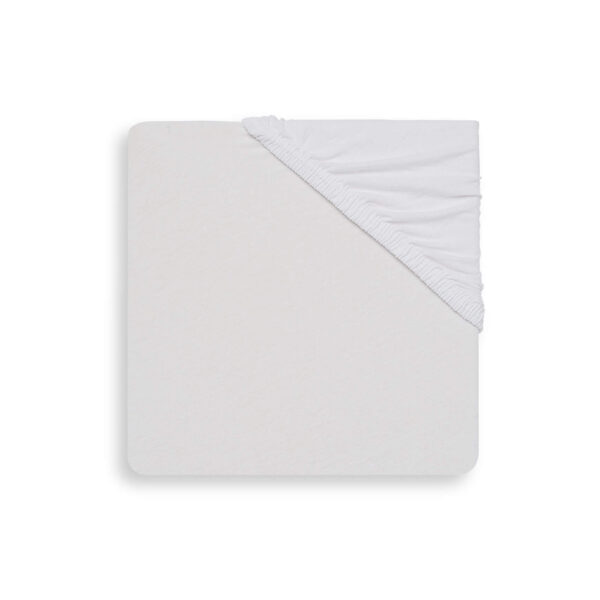 Kummiga voodilina Jersey valge 60x120cm Jollein