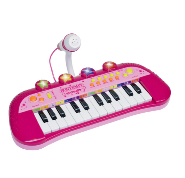 Klaver + mikrofon, roosa Bontempi - Image 2