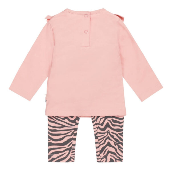 Pluus südametega ja zebra püksid roosa Dirkje