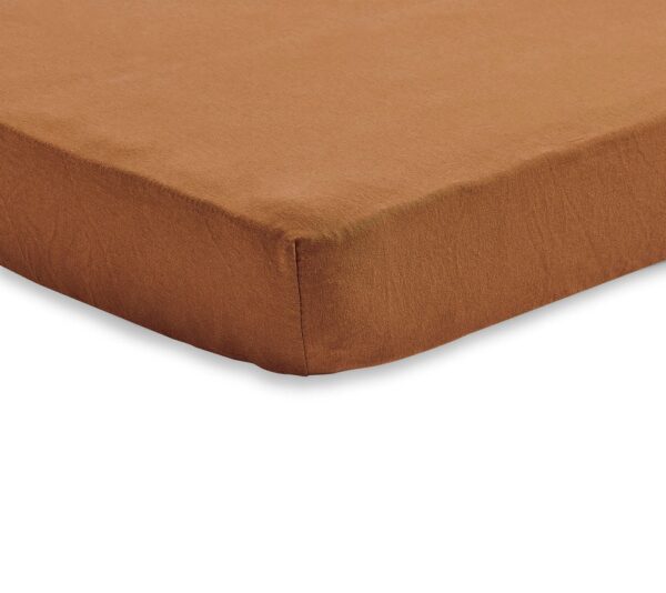 Kummiga voodilina Jersey Caramel 60x120cm Jollein