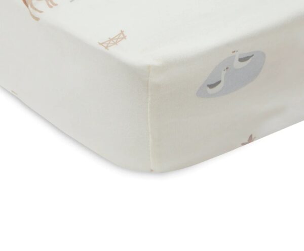 Kummiga voodilina Jersey Farm 60x120cm Jollein