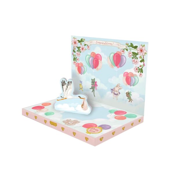 Muusikaga kaart It's a Girl Music Box