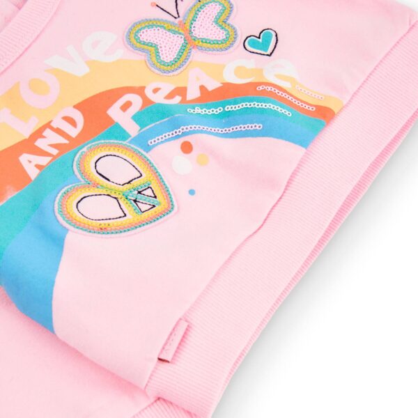 Dressipluus Love and Peace roosa Boboli - Image 3