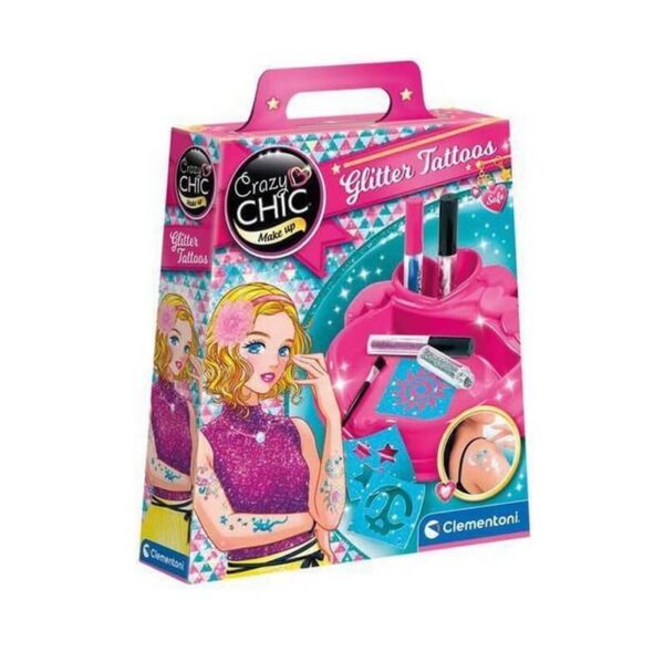 Glitter tatoveeringute tegemise komplekt