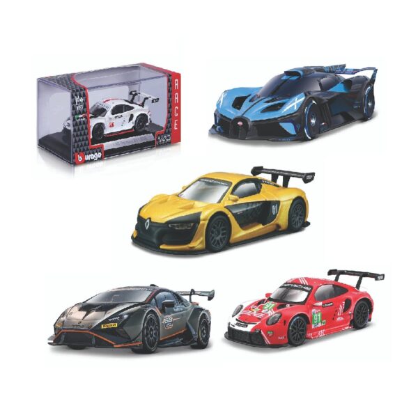 Mudelauto Race 1/43 värvivalik