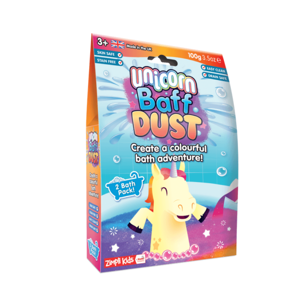 Värvimuutev kihisev vannipulber Unicorn