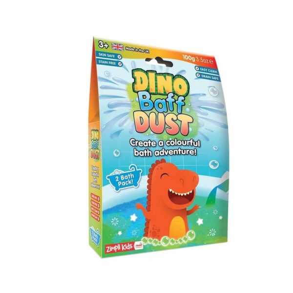 Värvimuutev kihisev vannipulber Dino