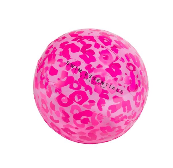 Täispuhutav pall 51cm Leopard neoon roosa