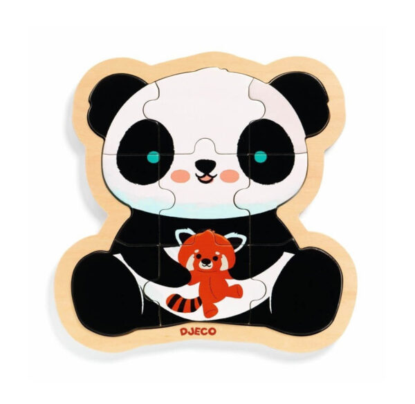 Puidust pusle Panda 9tk DJ01821