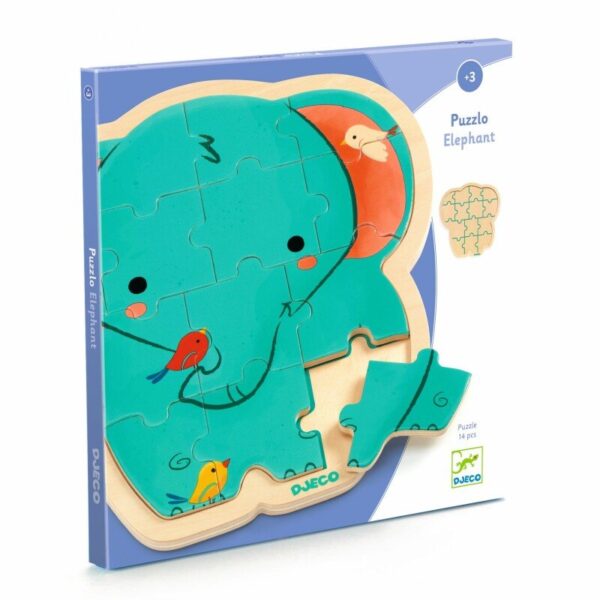 Puidust pusle Elevant 14tk DJ01823 - Image 2