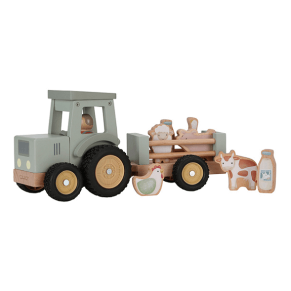 Puidust traktor treileriga LD7149
