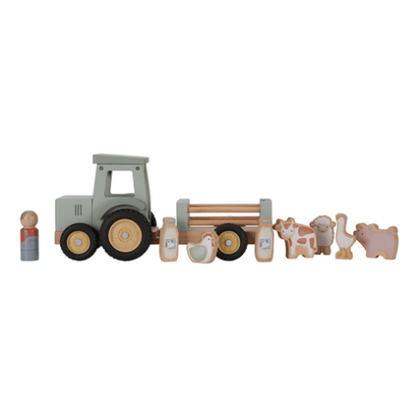 Puidust traktor treileriga LD7149 - Image 2
