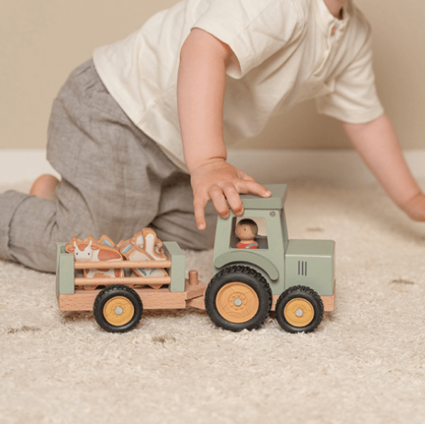 Puidust traktor treileriga LD7149 - Image 4