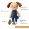 Taf Toys pehme mänguasi kaisukas koer beebidele