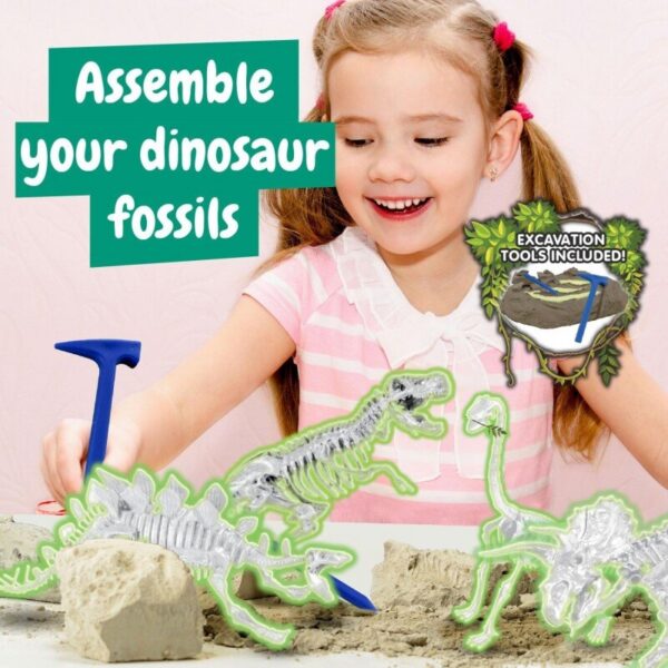 arendav laste teaduskomplekt dinosauruste väljakaevamise ja uurimise komplekt