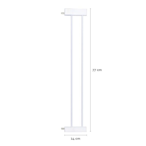 valge Norbaby 14cm turvavärava pikendus
