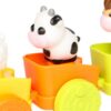laste plastikust järeveetav loomadega traktor