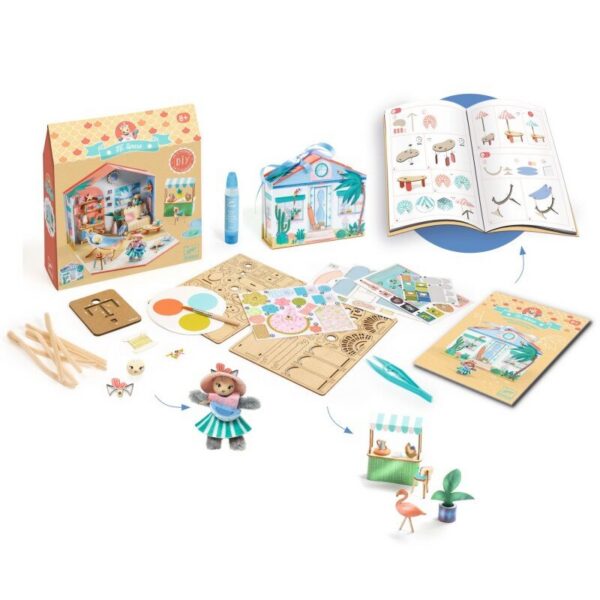 Djeco isetegemise miniatuurse maja meisterdamise komplekt