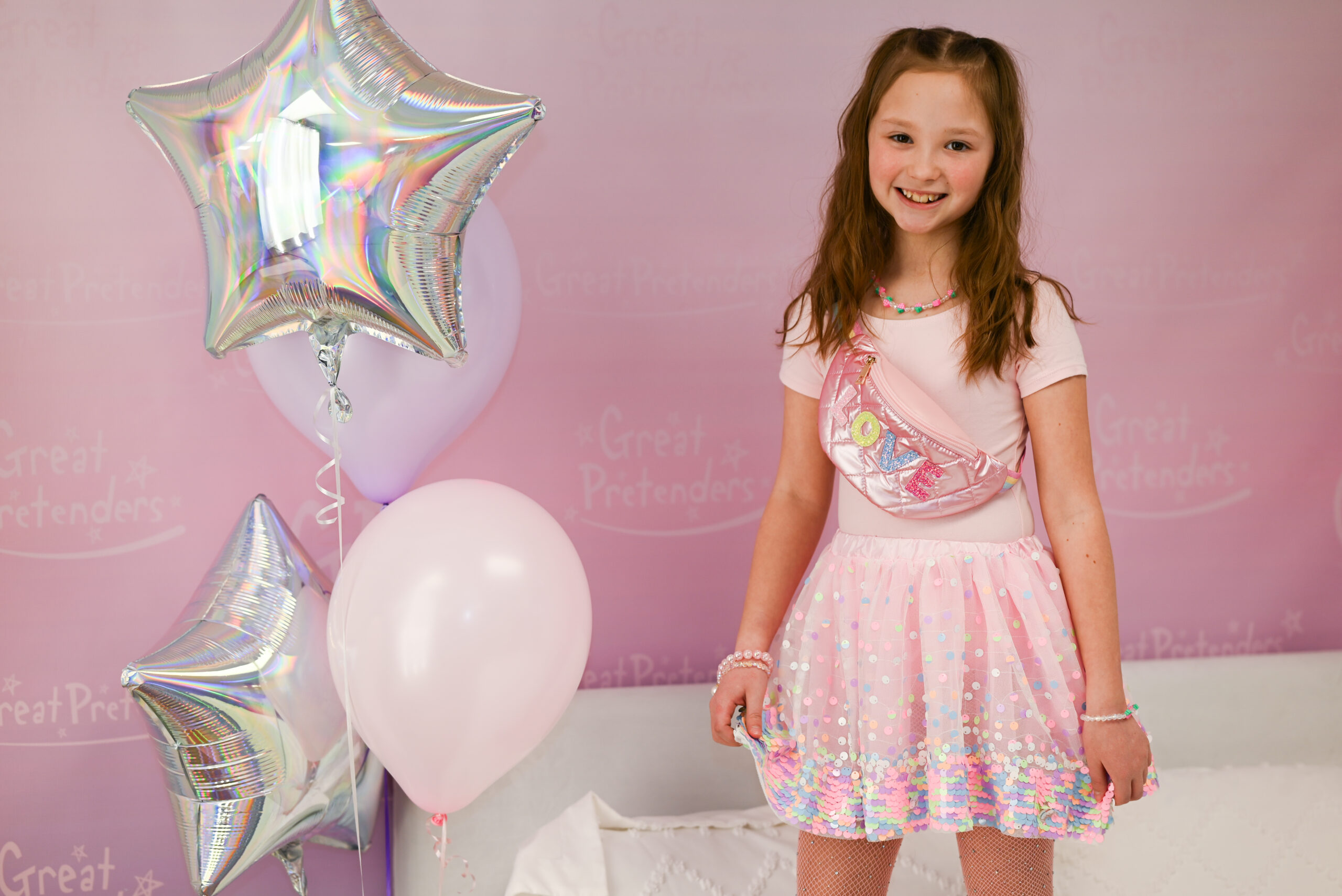 Great Pretenders laste tüdrukute roosa kõhukott