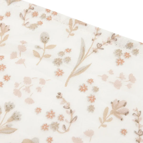 Jollein lilledega musliinist beebirätikute komplekt