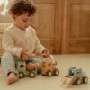 Little Dutch puidust buldooser ehitussõiduk