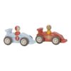 Little Dutch puidust tagasitõmmatavad autod kummist ratastega