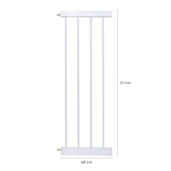 valge Norbaby 28cm turvavärava pikendus