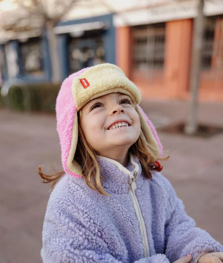 Hello Hossy laste roosa karvane talvemüts