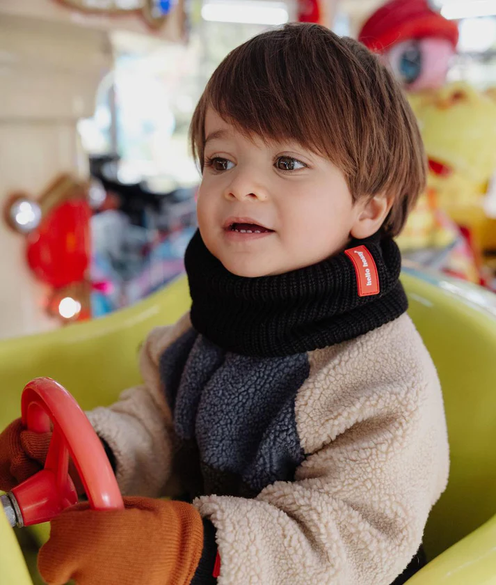 Hello Hossy laste must pehme fliisiga kaelussall