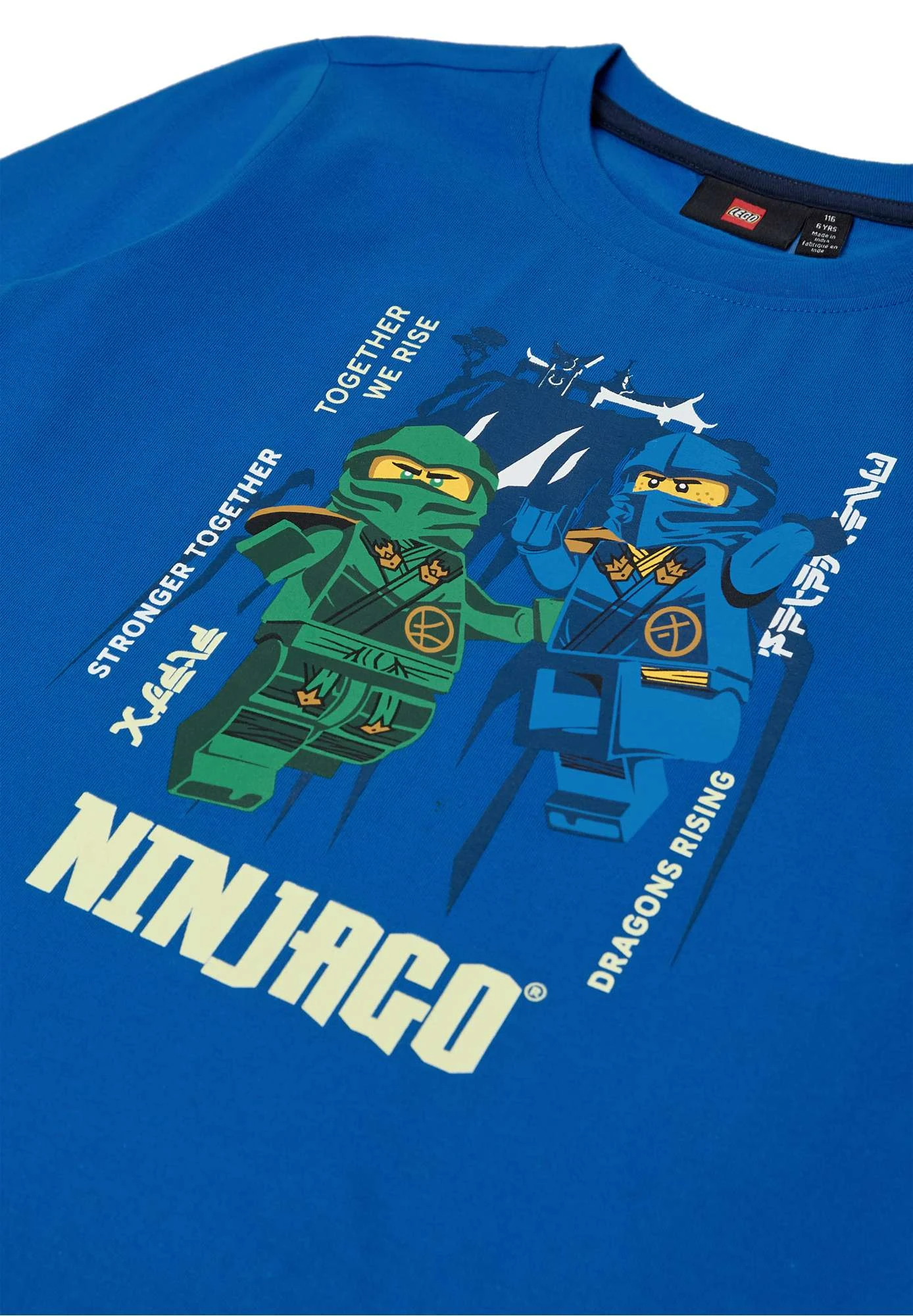 pikkade varrukatega sinine poiste Lego t-särk ninjago pimedas helendav