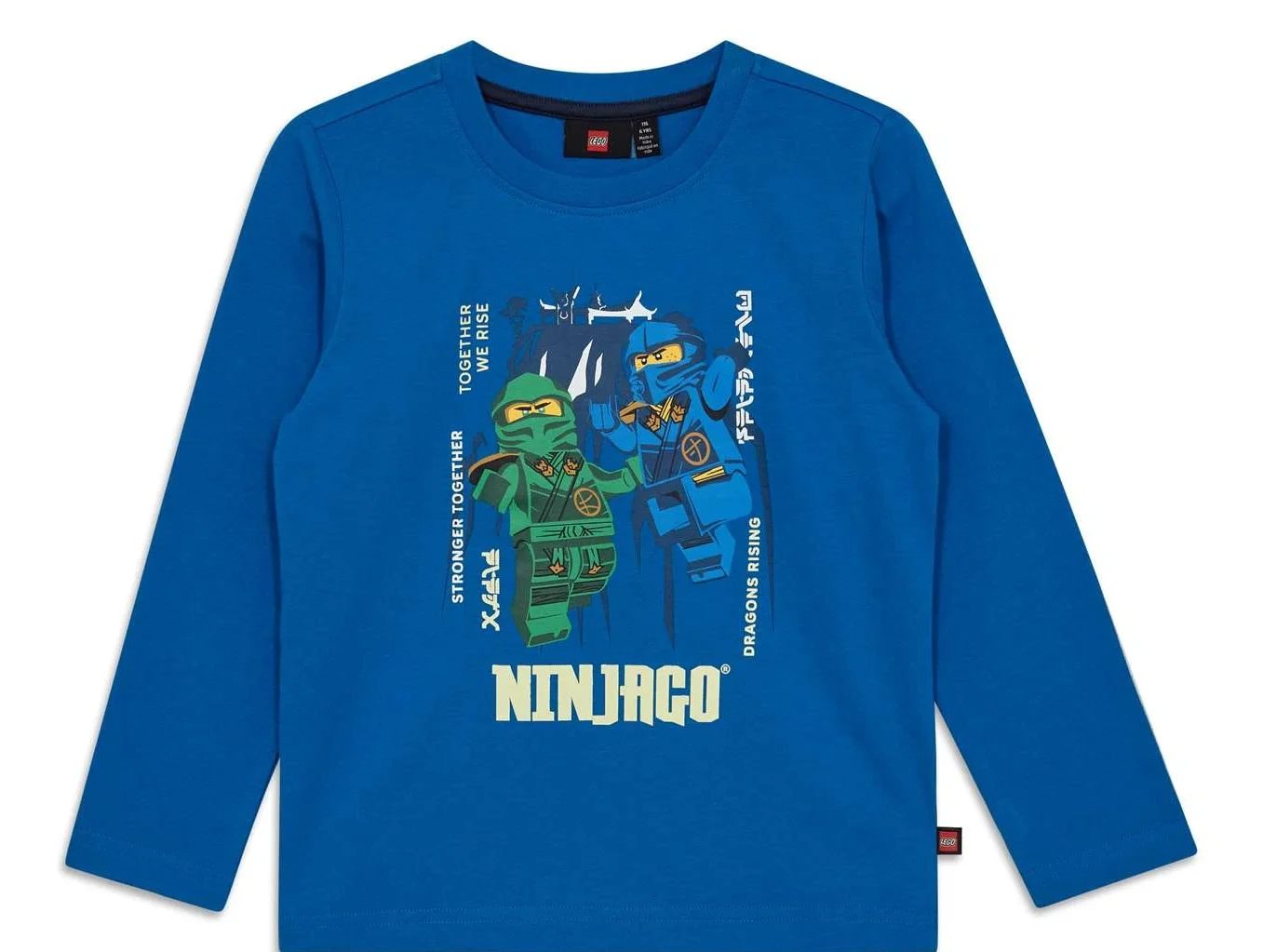 pikkade varrukatega sinine poiste Lego t-särk ninjago pimedas helendav