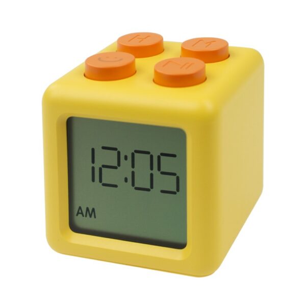 laste äratuskell kollane klots