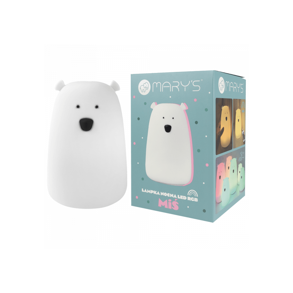 laste silikoonist öölamp suur valge karu