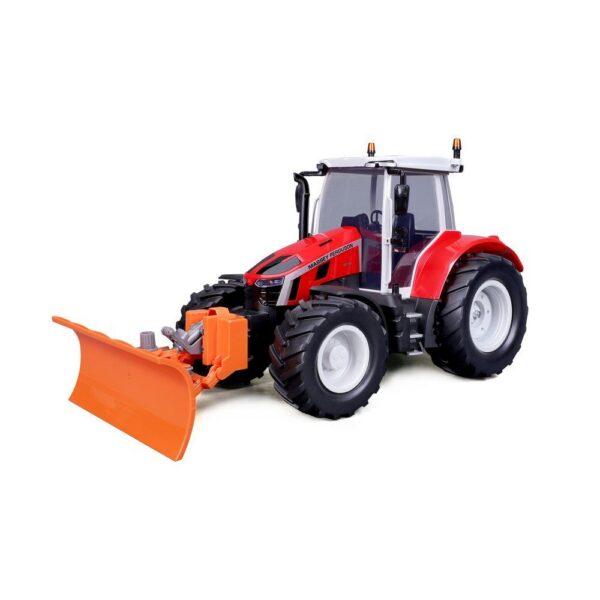 punane puldiga juhitav traktor