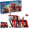 Lego City tuletõrjedepoo koos tuletõrjeautoga