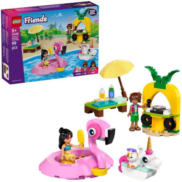 LEGO Friendsi ükssarviku ja flamingo basseinipidu
