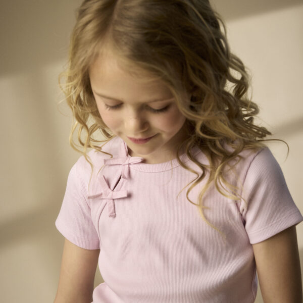 Creamie roosa tüdrukute särk lipsudega