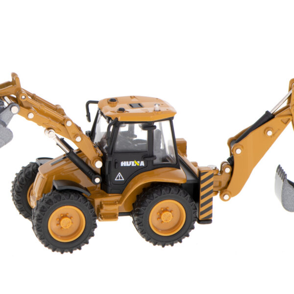 kollane ekskavaator koppaga