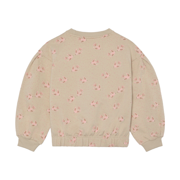 Minymo beež lindudega tüdrukute dressipluus